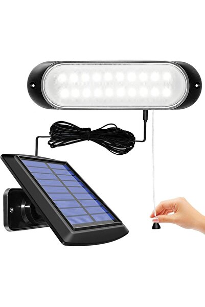 CallToU مصباح شمسي خارجي مقاوم للماء IP65 مع 20 مصباح LED، إضاءة للحظائر مع ت...