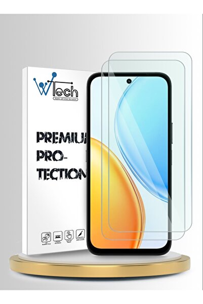 Wtech زجاج مقوى شفاف 9H من سلسلة بريميوم لهاتف Honor X7e 5G 2026 (عبوة من قطع...
