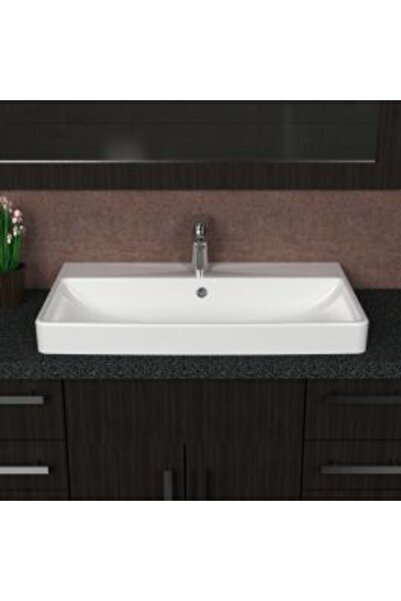 Saudi Ceramics 80 cm On-Shelf Sink Basin - Model Z