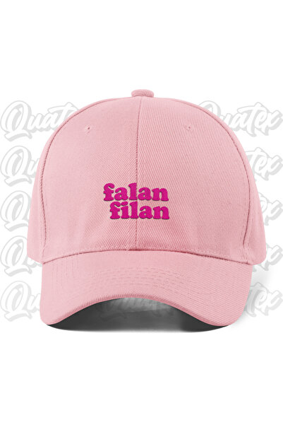 CapHub Falan Filan Embroidered Hat - Pink Color 100% Cotton Gabardine Unisex ...
