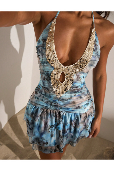 Evendi Rochie scurta, Albastru