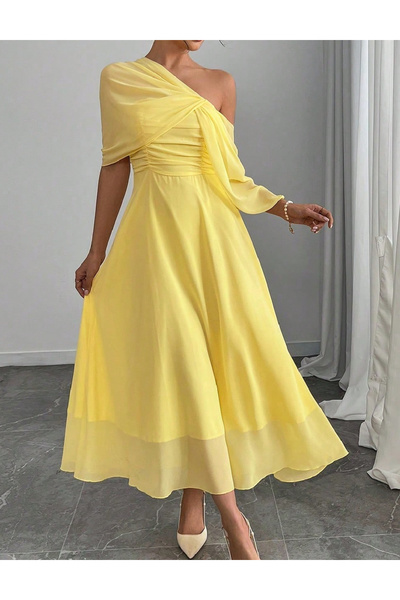 Evendi Rochie medie, Galben