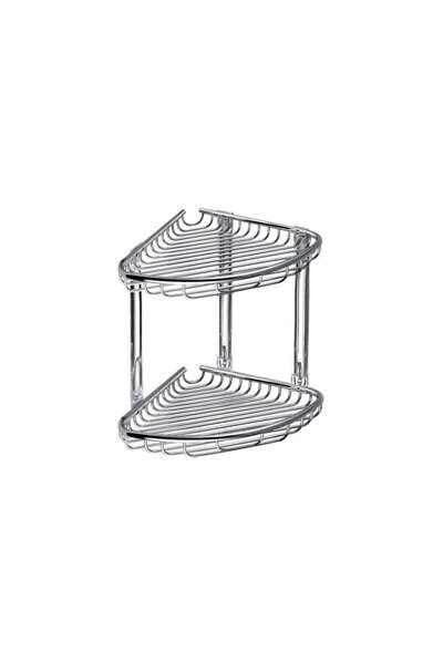 Karag Γωνιακό καλάθι με πηχάκια RETI 963777 Χρωμέ 21x21x27εκ. (963777)