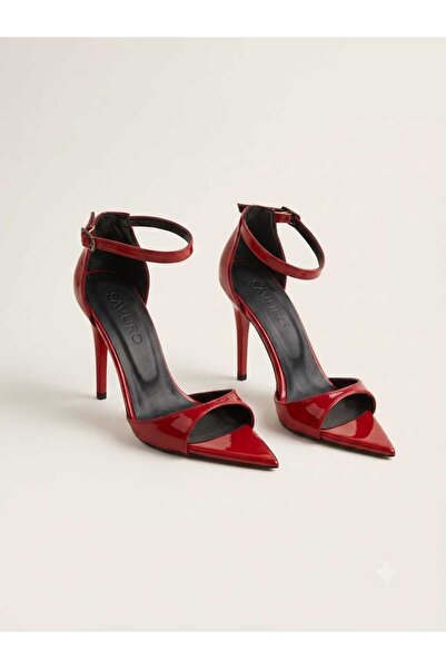 ŞAWURO Evening Dress Wedding Shoes Ankle Strap Heel Height 9 cm