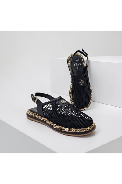 Ega ayakkabı Women's Genuine Leather Mesh Sandals