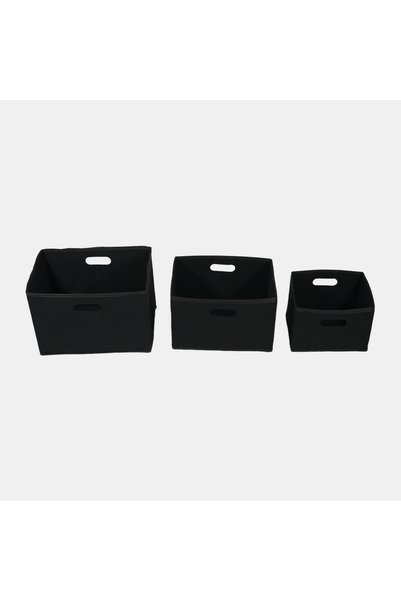 Less Home Felt Multi-Purpose Shelf Organizer Set of 3 (Mini-Midi-Maxi)