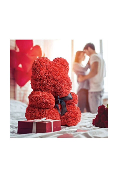 Other Bear of Artificial Roses Red 25cm in Box Vivva