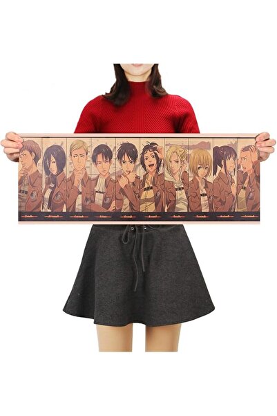 ESSESORIES Attack on Titan Anime Poster Wall Art Room Decor Self Adhesive