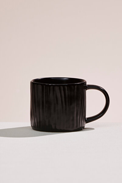 Paşabahçe Porcelain Mug Black Anthracite 250 Cc, Stylish Design