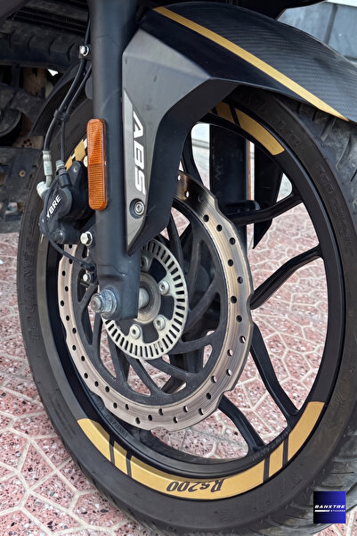Banxtre 8 Pieces Wheel Rim Stripe Sticker Set for Bajaj Pulsar Rs200 (Enough ...