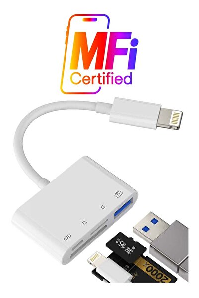 ELTRAZONE قارئ بطاقة ذاكرة SD متوافق مع آيفون، محول Lightning إلى USB OTG
