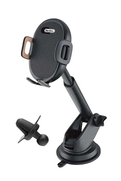 ELTRAZONE 2-in-1 Auto Tightening Kickstand Mobile Phone Holder – Black
