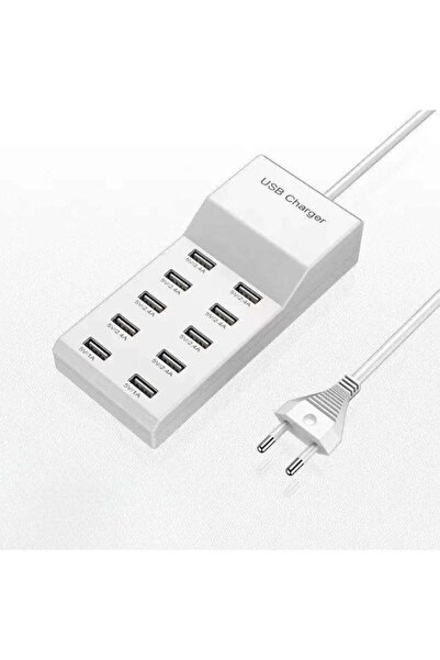 Smartberry Multi-Port Desktop Charger 10 USB Ports White – Universal Intellig...