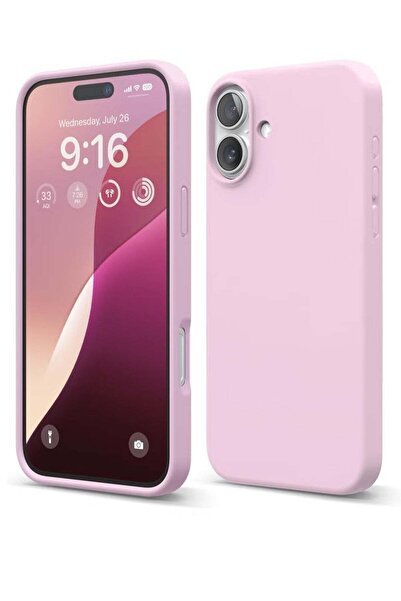 ELTRAZONE Hot Pink Liquid Silicone Case for iPhone 16 Plus – Slim Shockproof ...