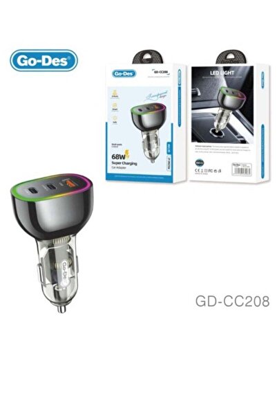 ELTRAZONE GD-CC208 68W Super Charging Car Adapter – Fast and Efficient Vehicl...