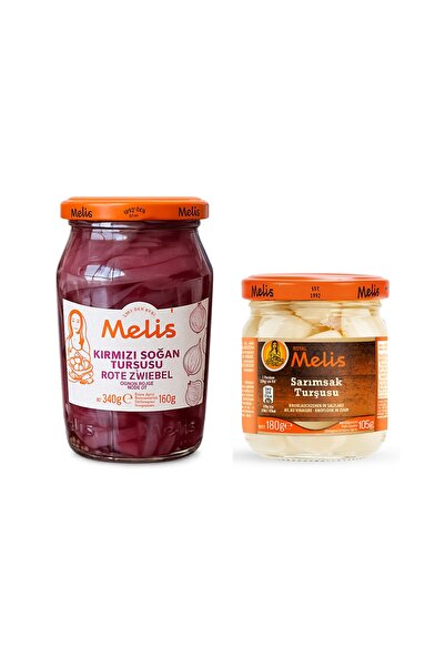 Melis Kırmızı Soğan Turşusu 340 gr + Sarımsak Turşusu 180 gr