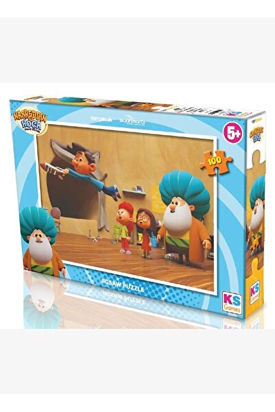 Ks Games 100 Parça TRT Nasreddin Hoca Kız ve Erkek Çocuk Puzzle - NAS714