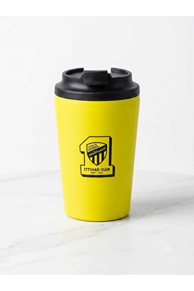 Ittihad مق كوب حراري (حافظ للحرارة والبرودة) يحمل شعار نادي الاتحاد السعودي ا...