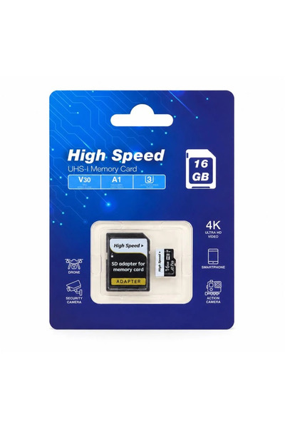 OEM ELBA High Speed 16GB A1 V30 U3 Micro Hafıza Kartı Class10