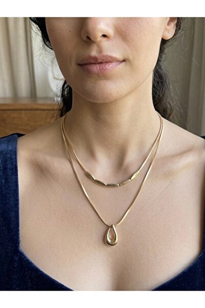 saaden jewelry SAADEN İKİLİ GOLD KOLYE