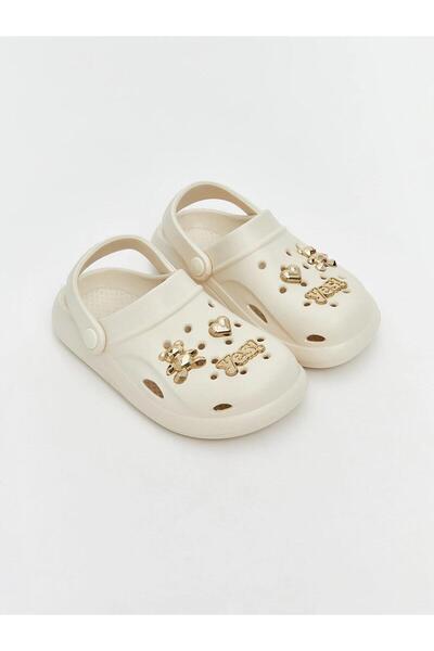 LC Waikiki LCW STEPS Λευκά εμπριμέ κοριτσίστικα σανδάλια παραλίας