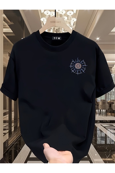 NOURAM Men'S Casual Summer Top, Pure Crew Neck T-Shirt, Soft Fabric, Relaxed ...