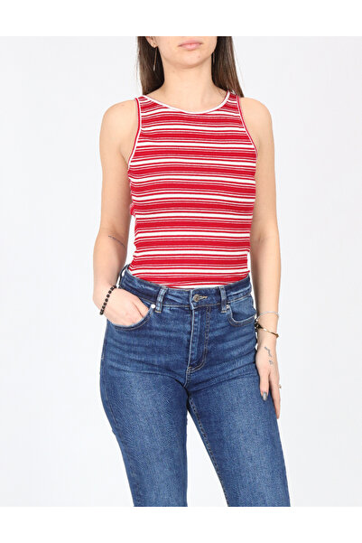 Evendi Bodysuit, Red/White