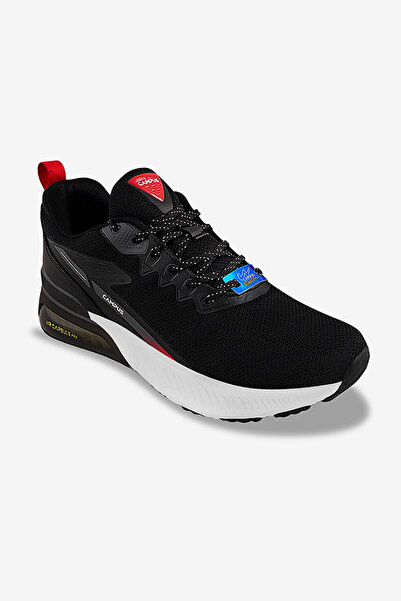 Campus Men PROMOTE Memory Foam Lace-Up Running Shoes-Black