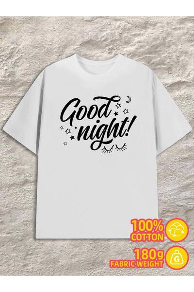 2mcup تي شيرت برسومات Good Night Sleep |   100% قطن، 180 جرام، تصميم أنيق، يا...