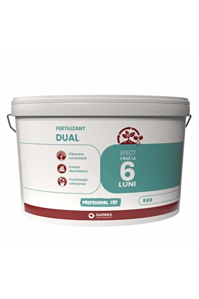 Gazonul Îngrășământ Dual cu eliberare controlată și efect până la 6 luni, 5 kg