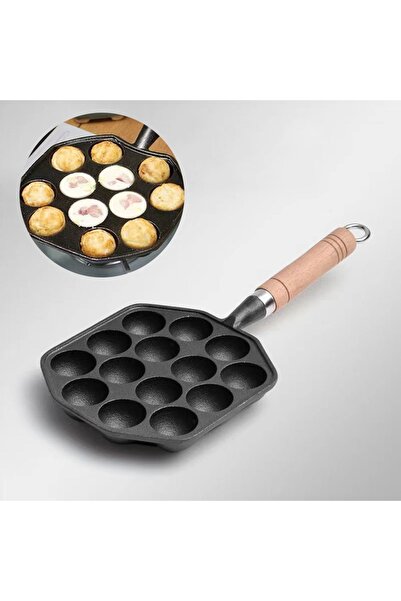 Choice 14 Holes Takoyaki Pan Nonstick Cast Iron Octopus Meat Balls Mold Maker...