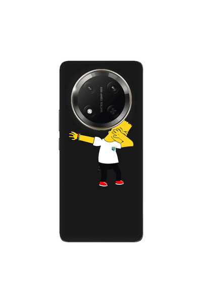 Other Honor Magic 7 Lite Simpsons2 Black Colored Silicone TPU Θήκη