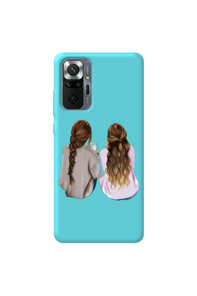 Other Xiaomi Redmi Note 10 Pro 4G Friends Turquoise Colored Silicone TPU Θήκη