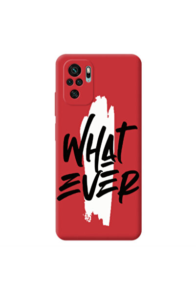 Other Xiaomi Redmi Note 10S What Ever Red Colored Silicone TPU Θήκη