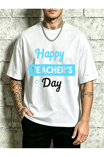 212Wear Happy Day Design Men Round Neck T Shirt Loose Fit 100 Percent Fashion...