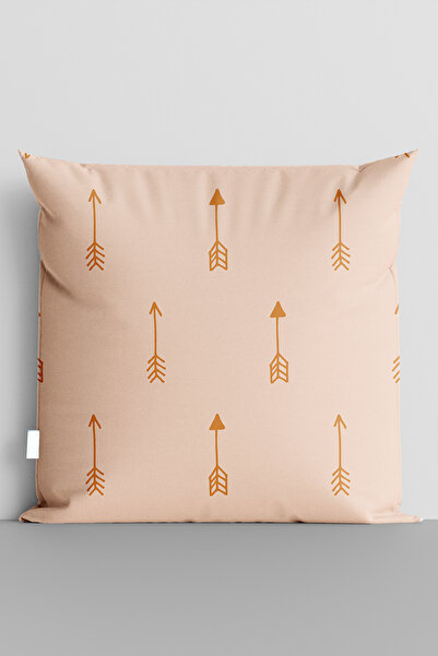 TicaretJet غطاء وسادة مطبوع رقميًا على الوجهين من Orange Arrows - 5552