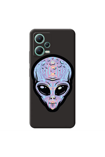 Other Xiaomi Redmi Note 12 Pro 5G Alien Black Colored Silicone TPU Θήκη