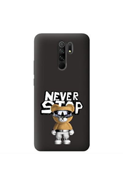 Other Xiaomi Redmi 9 Never stop Black Colored Silicone TPU Θήκη