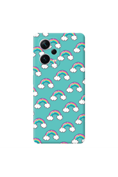 Other Xiaomi Poco X5 Cute rainbows Turquoise Colored Silicone TPU Θήκη