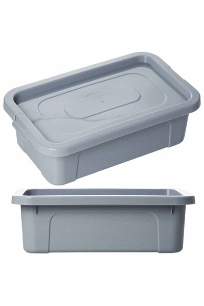 EDANTI Cutie de depozitare din plastic cu capac, Multibox, 33x20x10 cm, 4,5 L...