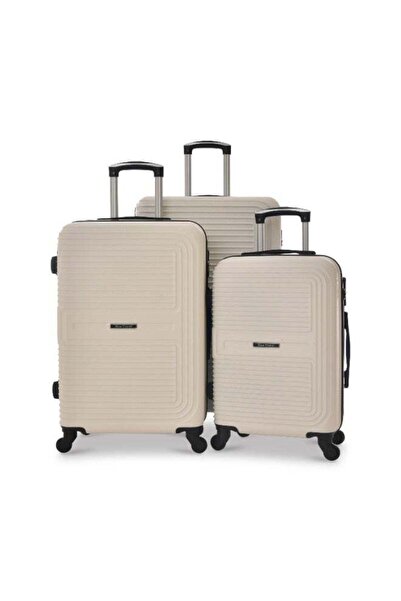 New Travel 3-Piece Wheeled Trolley Luggage Set, Hard Shell ABS, 360° Spinner ...