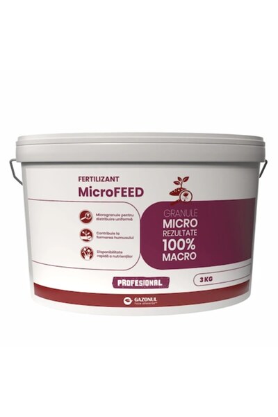 Gazonul Îngrășământ MicroFeed microgranulat pentru sol fertil și nutriție de ...