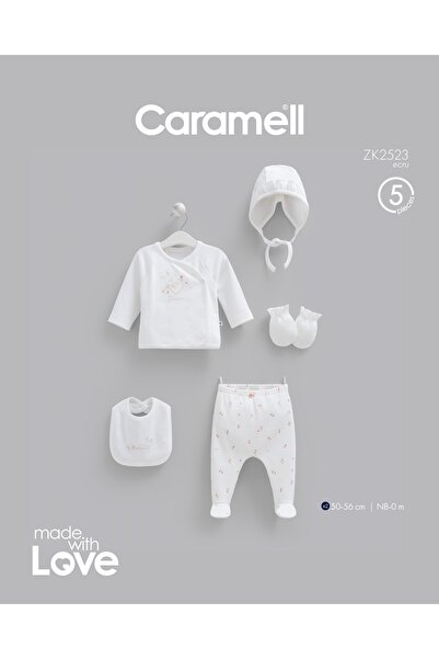 Caramell طقم ملابس داخلية بعد الخروج من المستشفى مكون من 5 قطع Love Bunny ZK2523