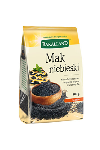 Bakalland Seminte mac BAKALLAND, bogate in magneziu si calciu, 500g