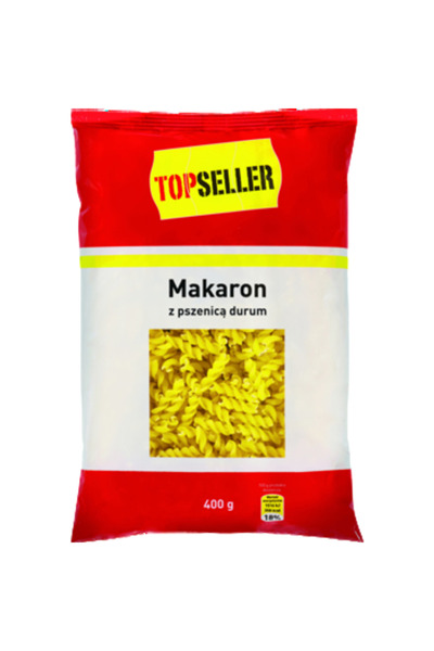Generic Brand Macaroane Fusilli din Grau Durum Fara Oua - TOPSELLER, 400g