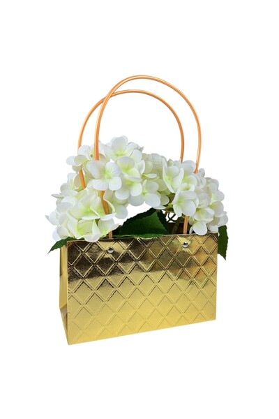 OEM Set Pachete pentru Flori Hârtie Aurie 22x13x10 cm