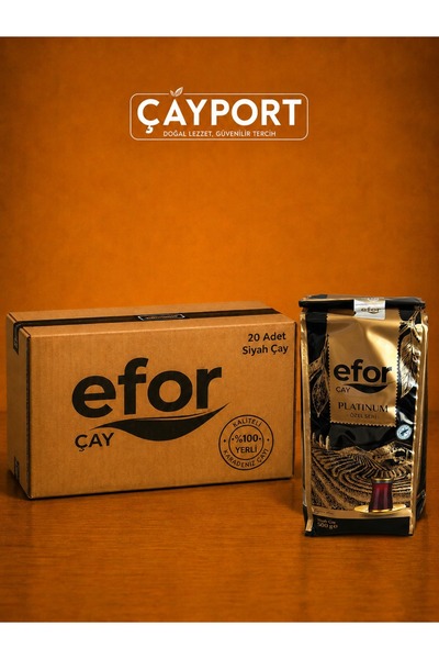 EFOR ÇAY Efor Platinum Özel Seri Siyah Çay 500 Gr x 20 Adet (10 Kg Koli)