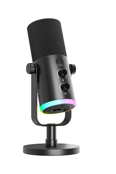 Fifine AM8 NEO XLR/USB-C Dynamic Microphone with RGB Lighting & Real-Time Mon...