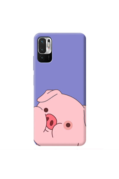 Other Xiaomi Redmi Note 10 Pro 5G Piggy 2 Purple Colored Silicone TPU Θήκη