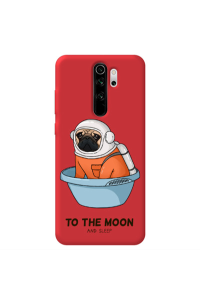 Other Xiaomi Redmi Note 8 Pro To the moon Red Colored Silicone TPU Θήκη